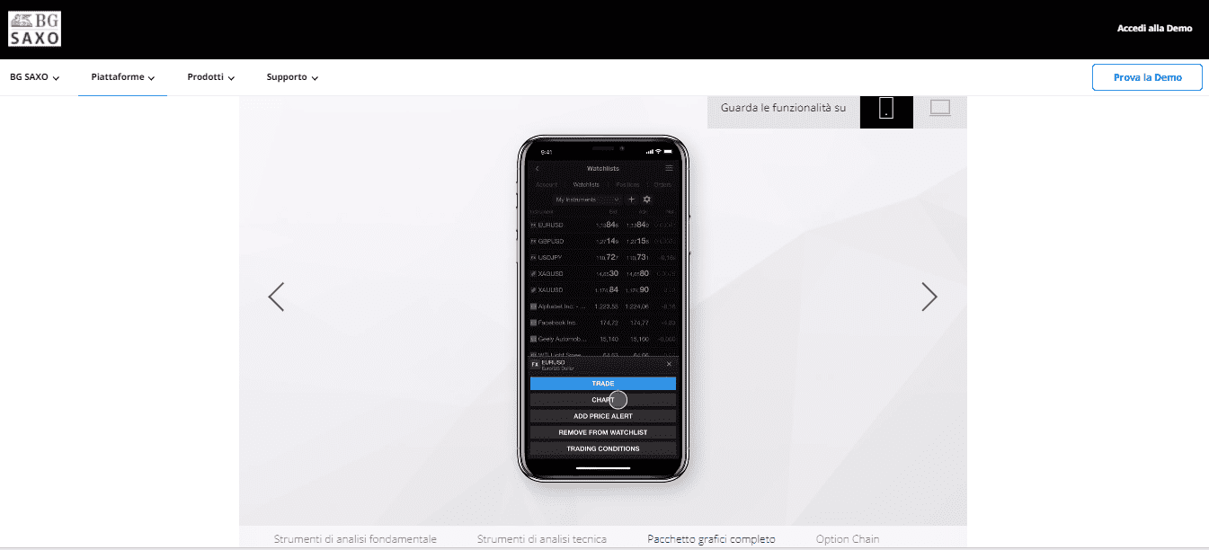 BG Saxo Investor, BG Saxo TraderGO, BG Saxo TraderPRO: le piattaforme di Saxo Bank BG Saxo Investor, BG Saxo TraderGO, BG Saxo TraderPRO: le piattaforme di Saxo Bank